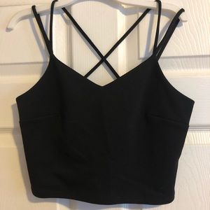Black Express Crop Top size sm